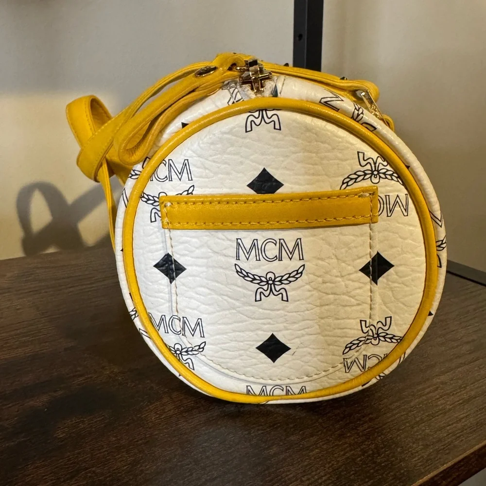 MCM White and Yellow Women's Bag - Picture 5 of 5